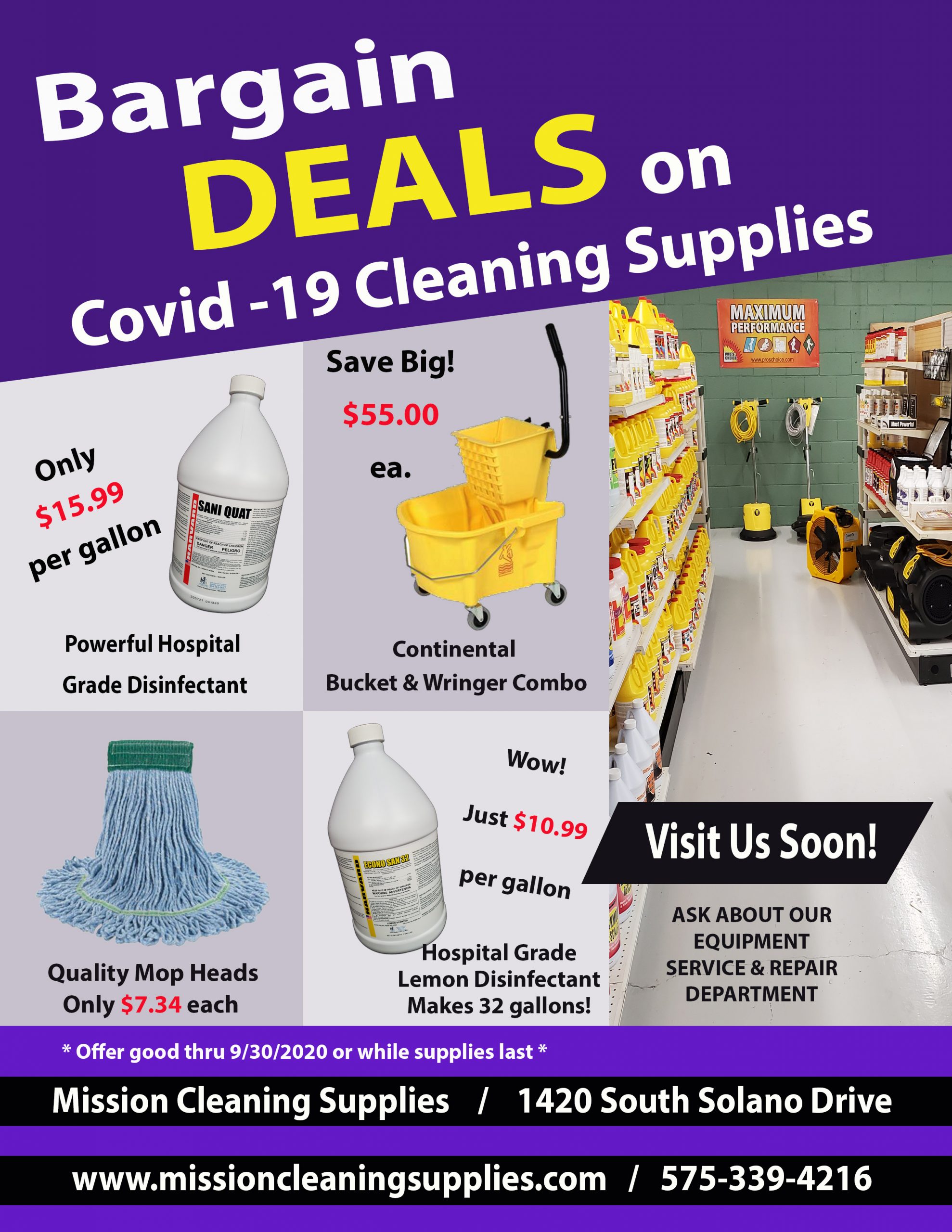 mission cleaning supplies current specials flyer